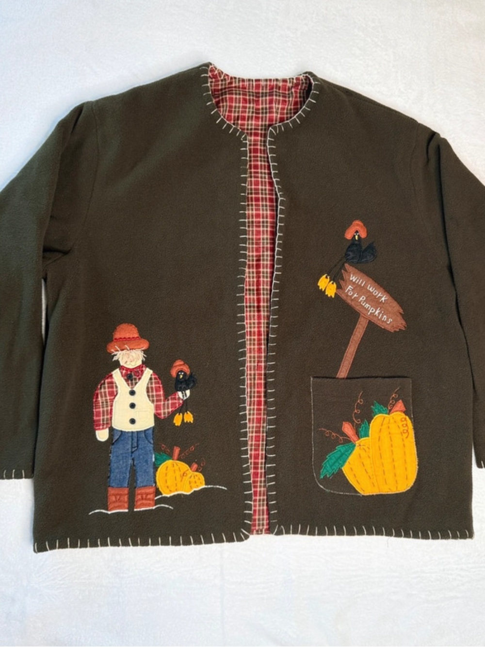 Vintage Fall Fleece Jacket